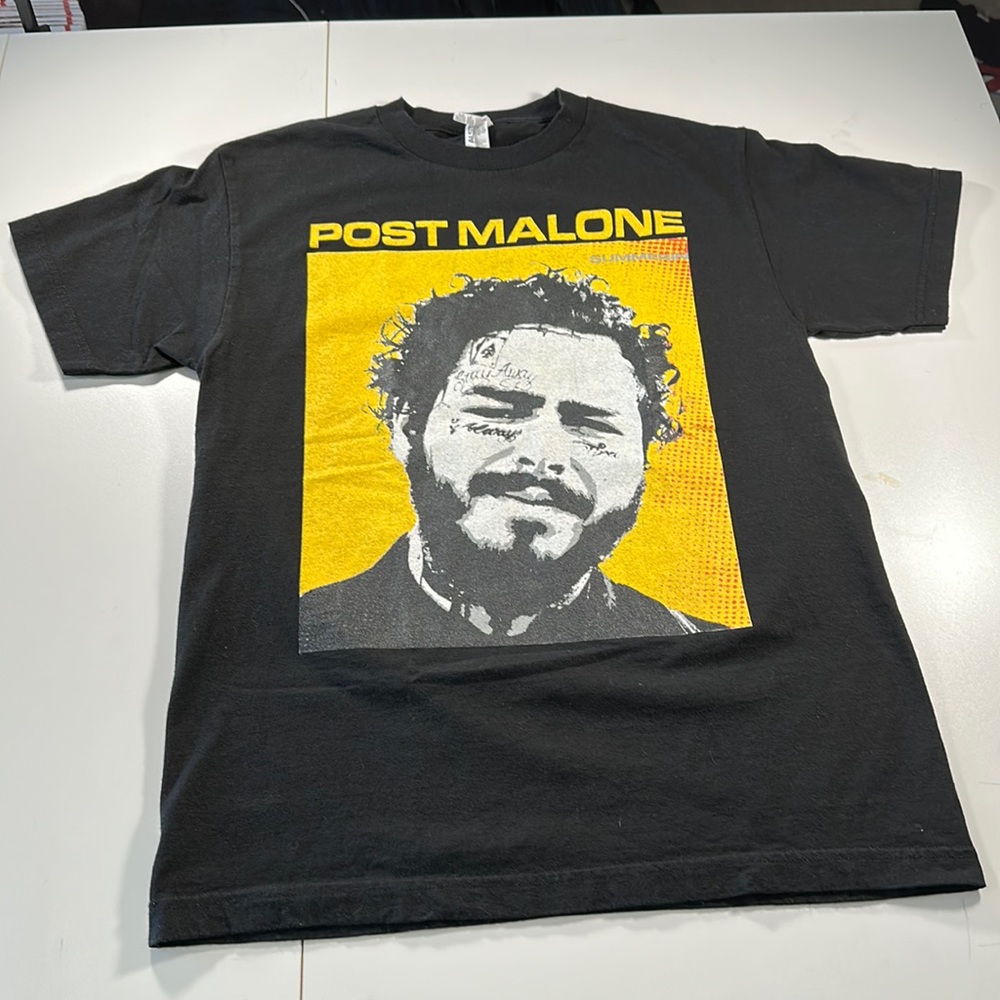 Unisex 2019 Post Malone Band Tee Tour Tee Short Sleeve Black sz M